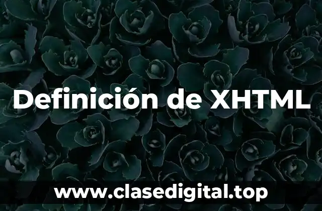 Definición de XHTML