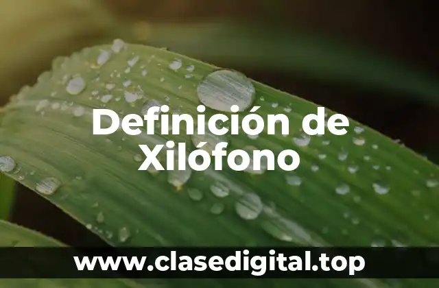 Definición de Xilófono