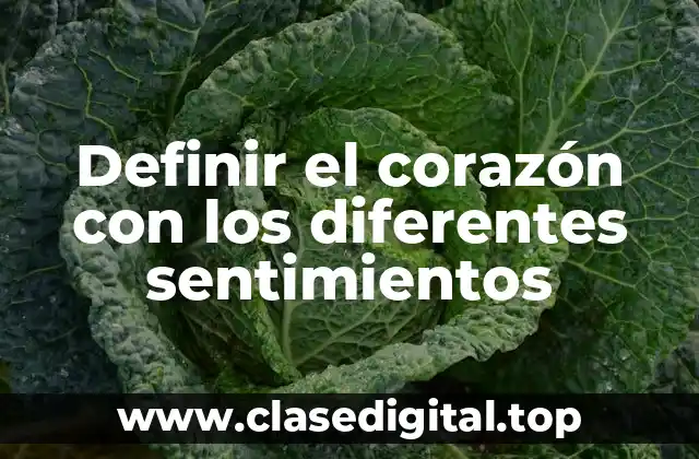 Definir el corazón con los diferentes sentimientos