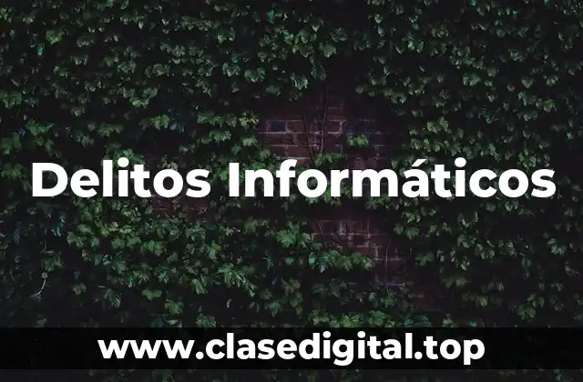 Delitos Informáticos