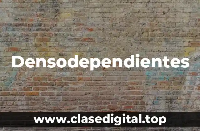 Ejemplos de densodependientes