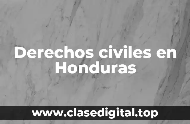 Derechos civiles en Honduras