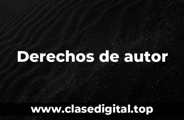 Derechos de autor