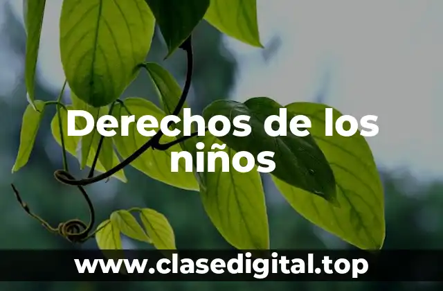 Derechos de los niños