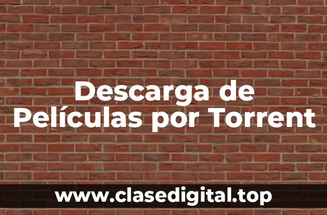 Descarga de Películas por Torrent