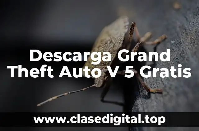Descarga Grand Theft Auto V 5 Gratis