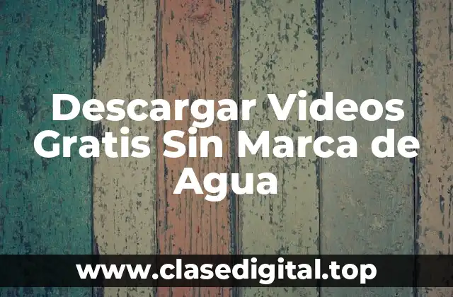 ¿Por qué Descargar Videos Gratis Sin Marca de Agua es Importante?