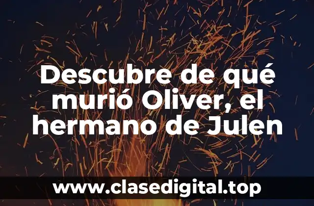 Descubre de qué murió Oliver, el hermano de Julen