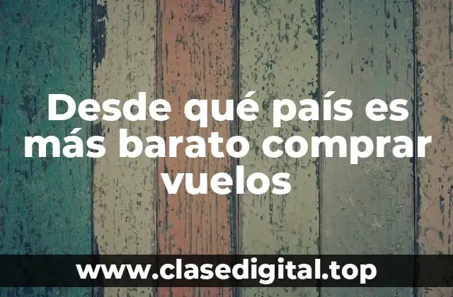 Factores que influyen en el precio de los vuelos