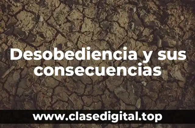 Desobediencia y sus consecuencias