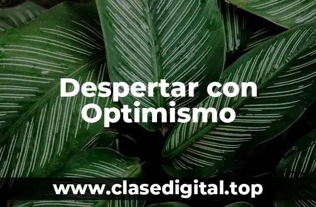 Despertar con Optimismo