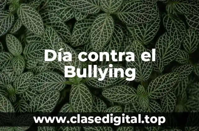 Día contra el Bullying