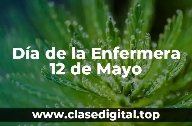 Día de la Enfermera 12 de Mayo