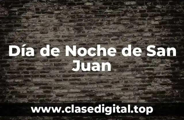 Día de Noche de San Juan