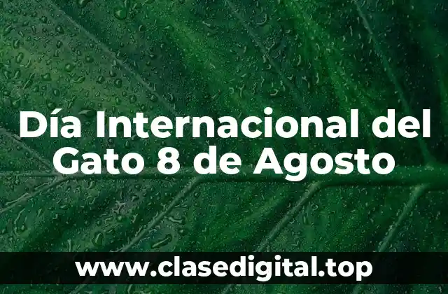 ¿Cuál es el Origen del Día Internacional del Gato?