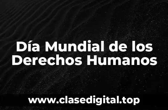 Día Mundial de los Derechos Humanos
