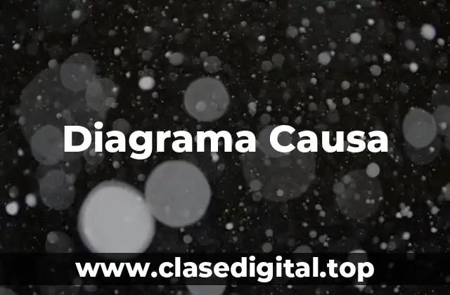 Diagrama Causa