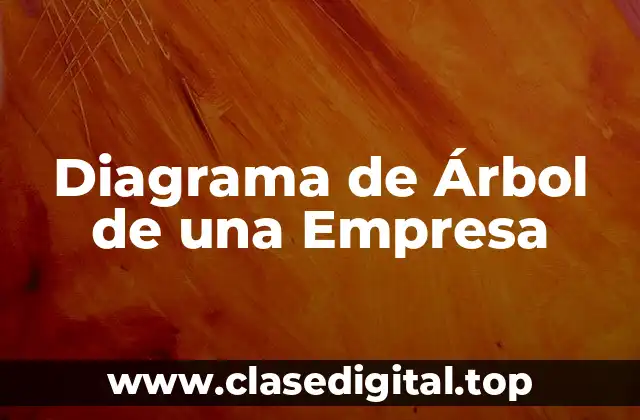 Diagrama de Árbol de una Empresa