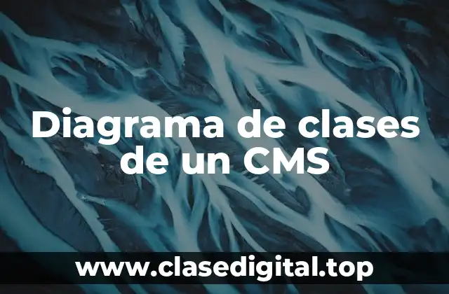 Diagrama de clases de un CMS