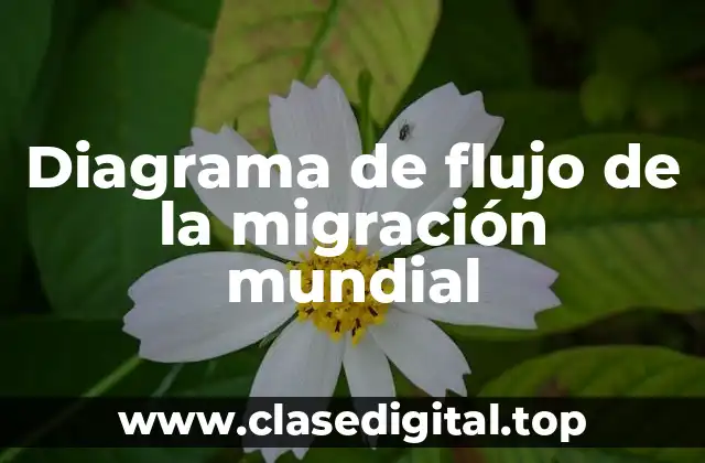 Diagrama de flujo de la migración mundial