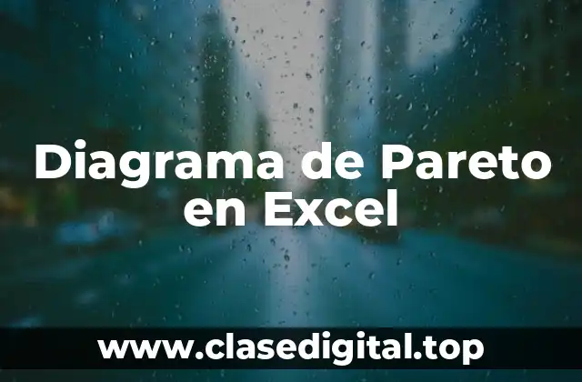 Diagrama de Pareto en Excel