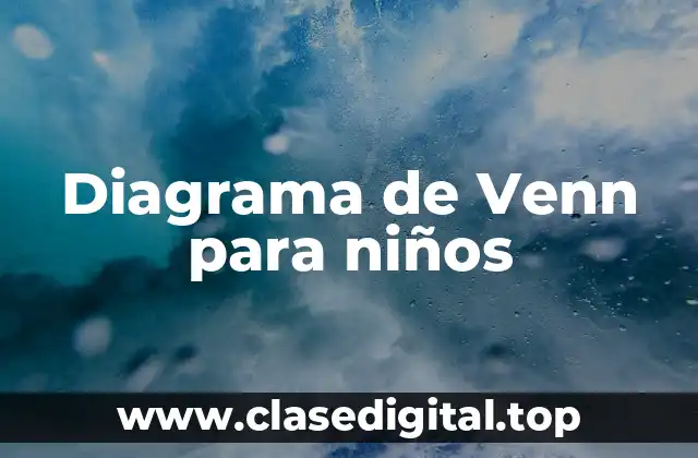 Diagrama de Venn para niños