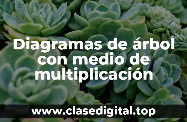 Diagramas de árbol con medio de multiplicación