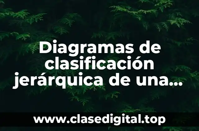Diagramas de clasificación jerárquica de una biblioteca