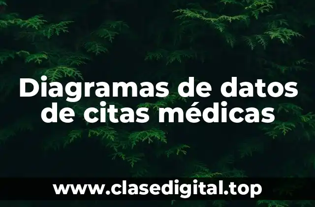 Diagramas de datos de citas médicas