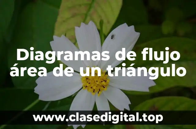 Diagramas de flujo área de un triángulo