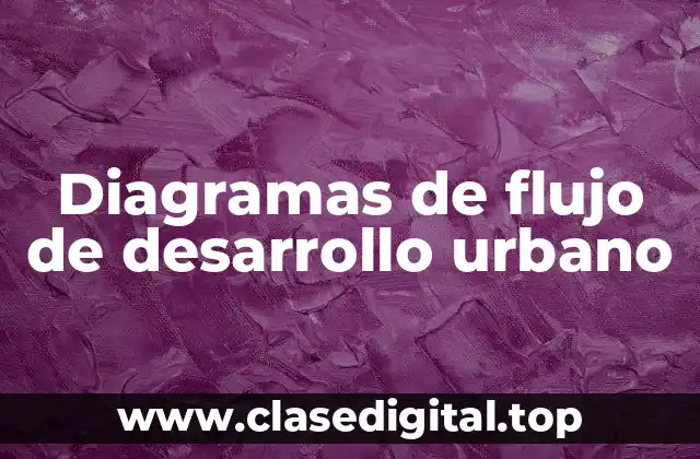 Diagramas de flujo de desarrollo urbano