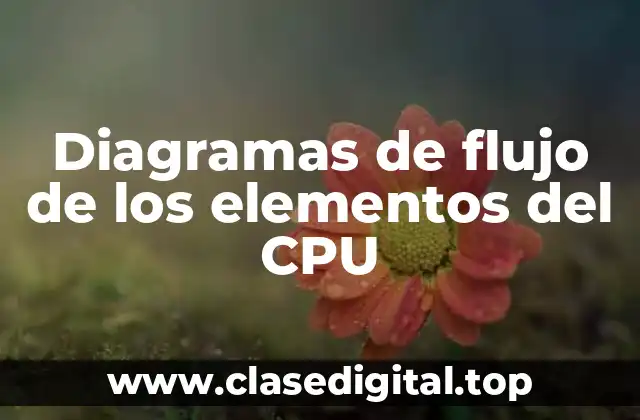 Diagramas de flujo de los elementos del CPU