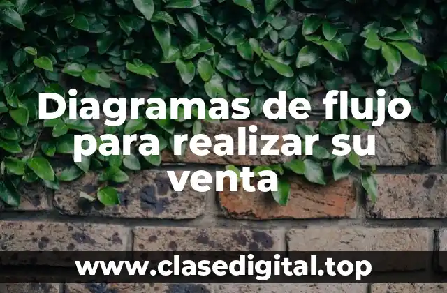 Diagramas de flujo para realizar su venta