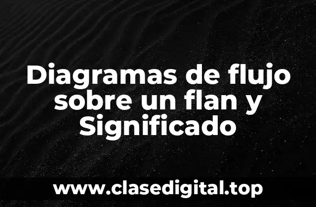 Diagramas de flujo sobre un flan y Significado