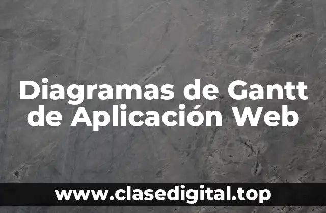 Diagramas de Gantt de Aplicación Web