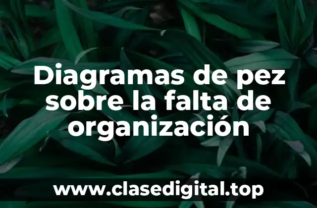 Diagramas de pez sobre la falta de organización