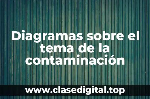 Diagramas sobre el tema de la contaminación