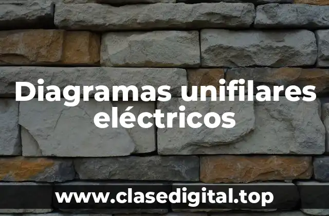 Ejemplos de diagramas unifilares eléctricos