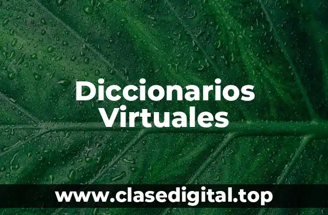 Diccionarios Virtuales