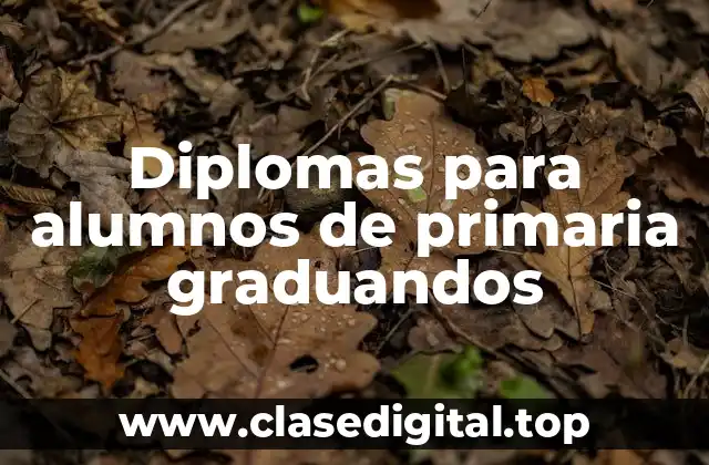 Ejemplos de diplomas para alumnos de primaria graduandos