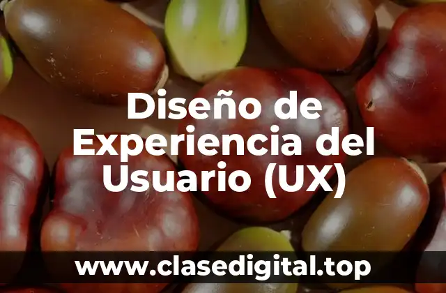 Diseño de Experiencia del Usuario (UX)