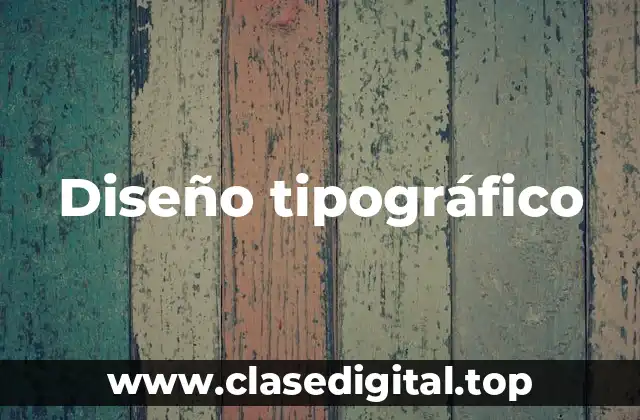 Diseño tipográfico