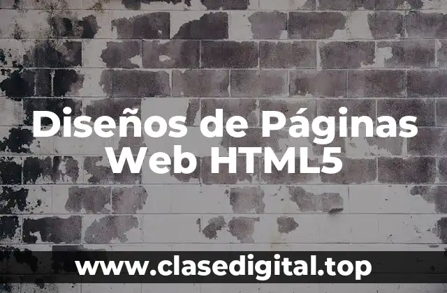 Ejemplos de Diseños de Páginas Web HTML5