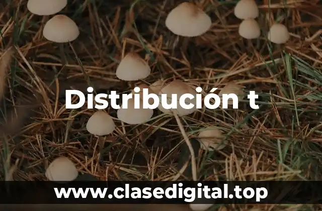 Distribución t