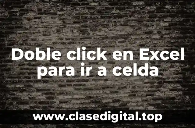 Ejemplos de doble click en Excel