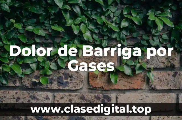 Dolor de Barriga por Gases