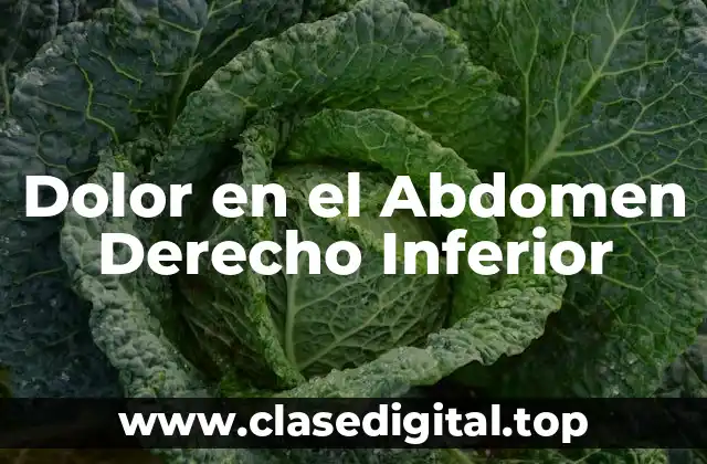 Dolor en el Abdomen Derecho Inferior