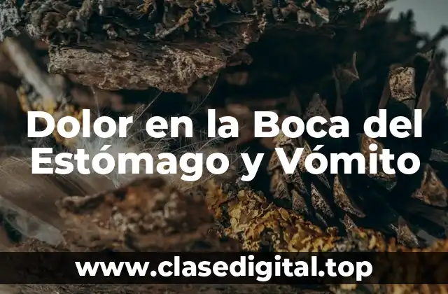 Dolor en la Boca del Estómago y Vómito