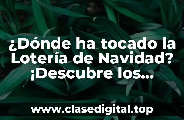 La historia de la Lotería de Navidad