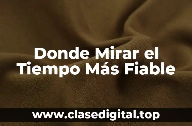 Sitios Web Oficiales de Meteorología